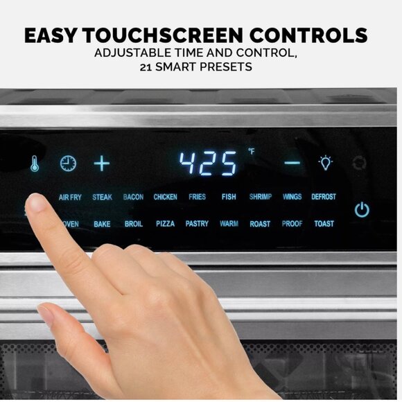 16 Quart Air Fryer Oven and Grill, Stainless Steel. ( new with box) - Picture 10 of 10